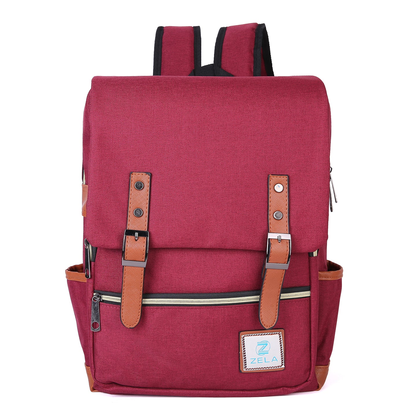 Slim 15" Laptop Backpack for College & Work — Wine Red