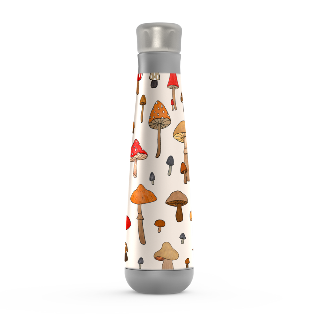 Mushroom Print Insulated Water Bottle
