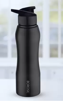 Grip N Sip 1000ml Stainless Steel Water Bottle — Black